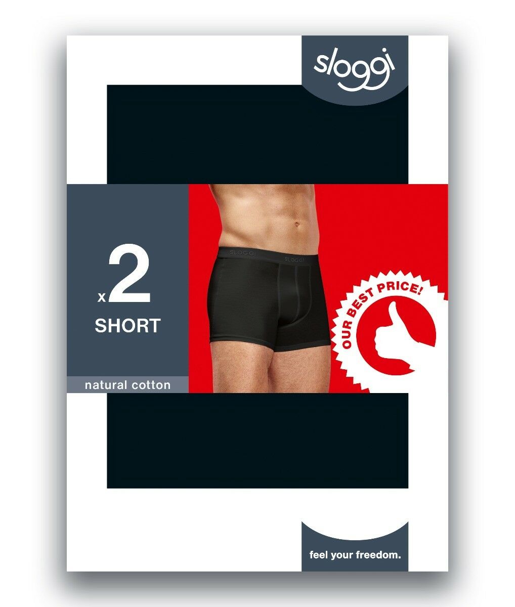 MEN 24/7 Heren Short 2-Pack Zwart