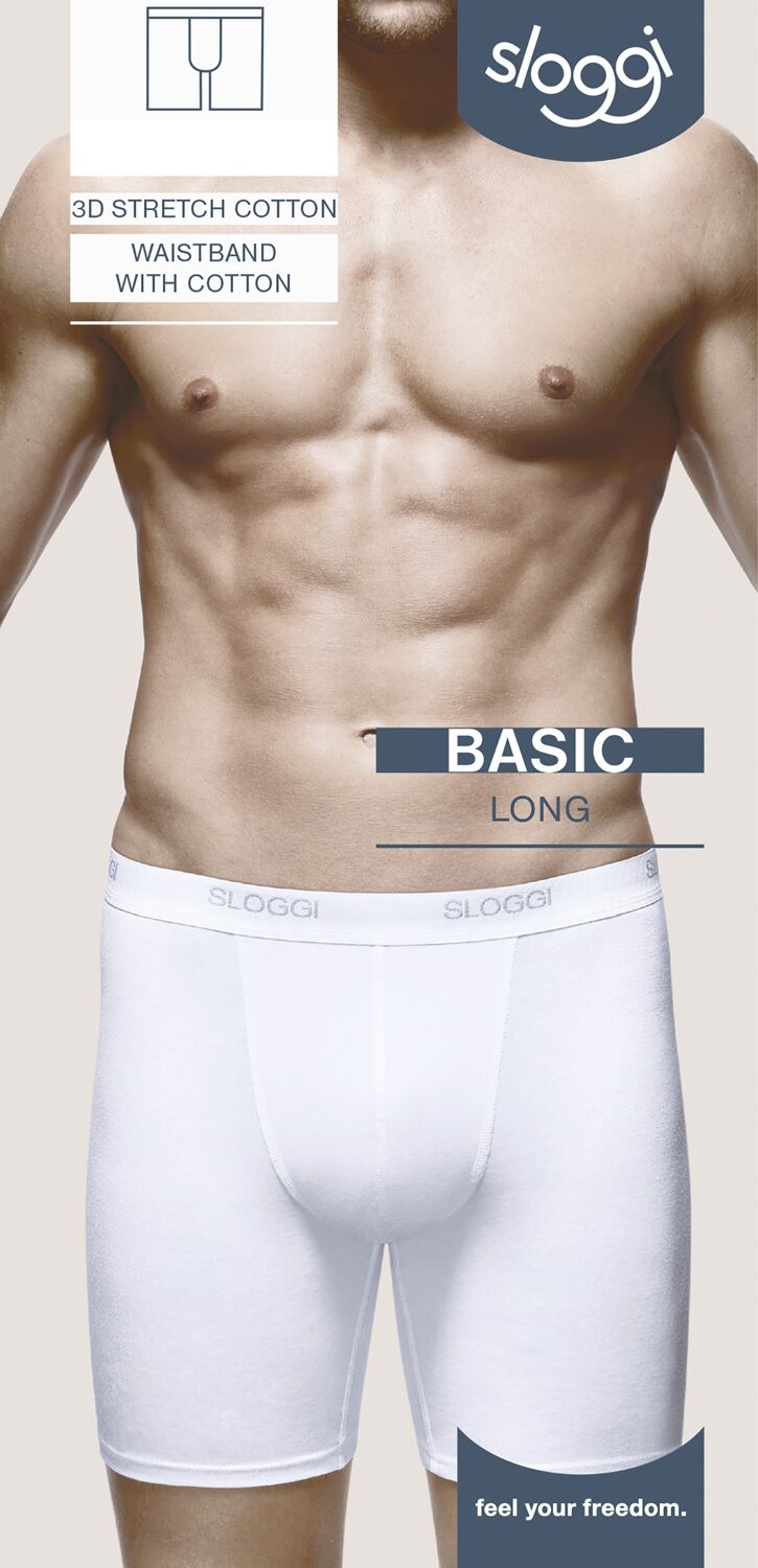 MEN Basic Heren Long Short White