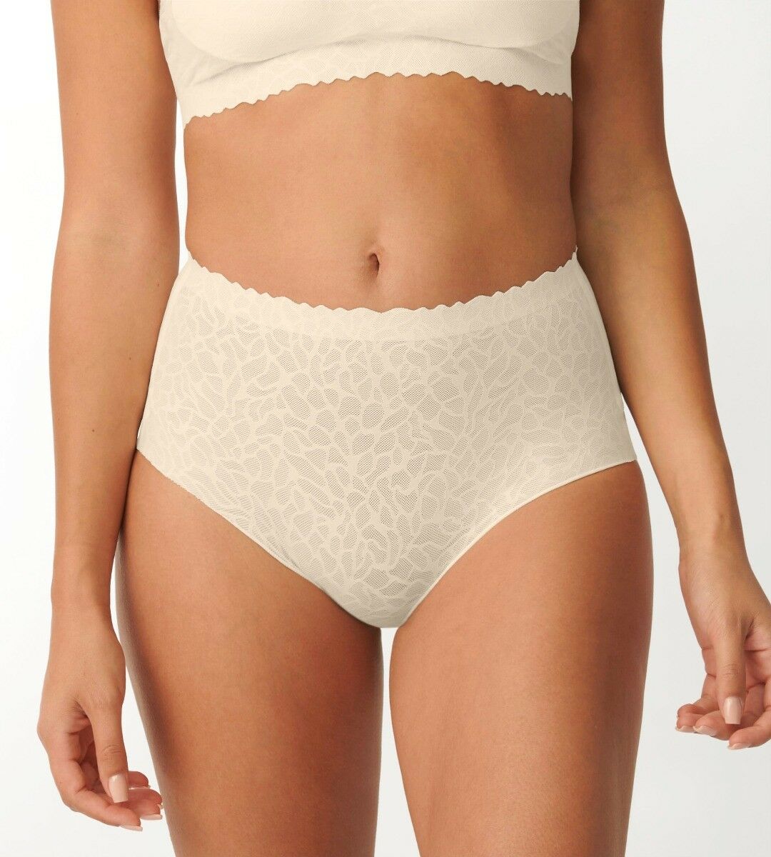 Sloggi ZERO Feel Lace High Waist Brief - Angora - Curvy