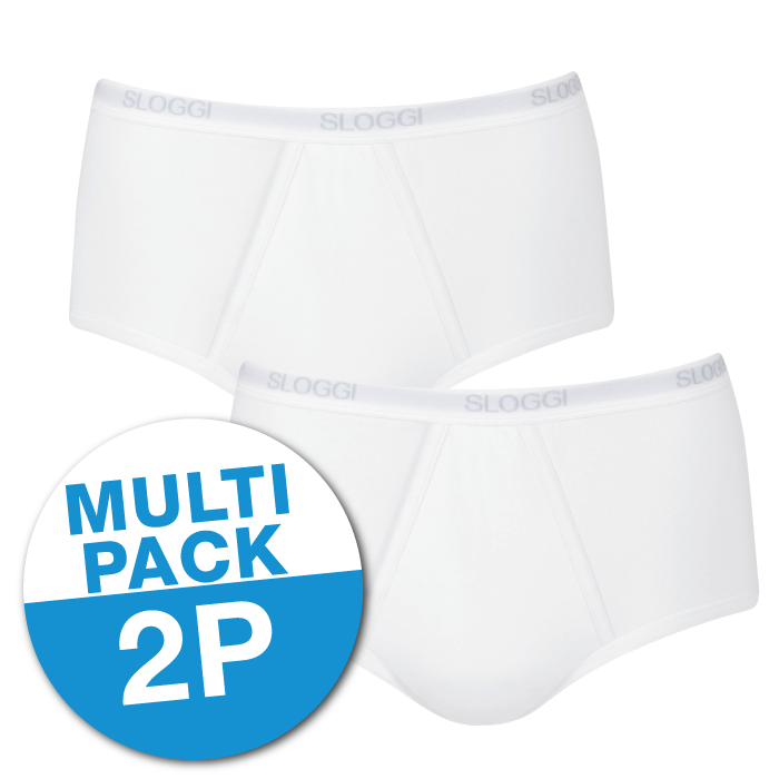 MEN Basic Heren Maxi 2-Pack White